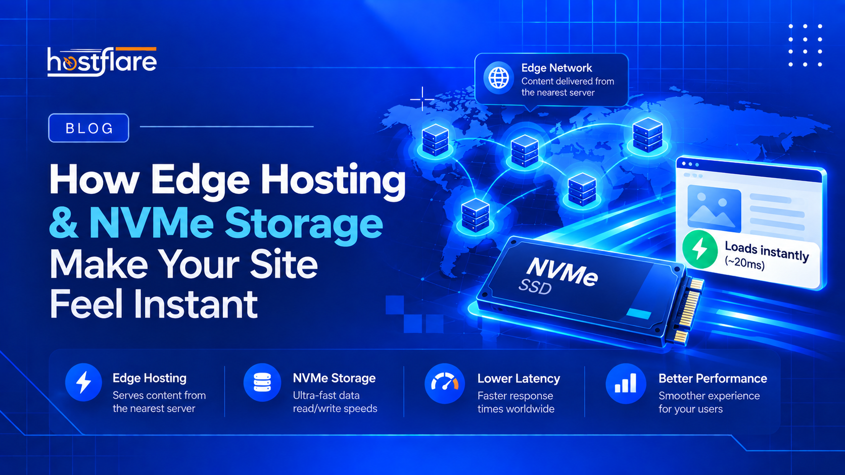 How Edge Hosting & NVMe Storage Make Your Site Feel Instant