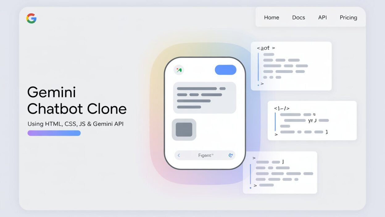 Gemini Chatbot Clone Using HTML, CSS & JS